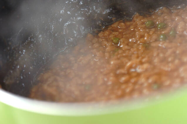 焼き厚揚げの肉あんかけの作り方の手順4