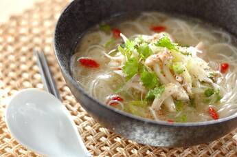 冷製鶏スープ素麺