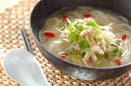 冷製鶏スープ素麺