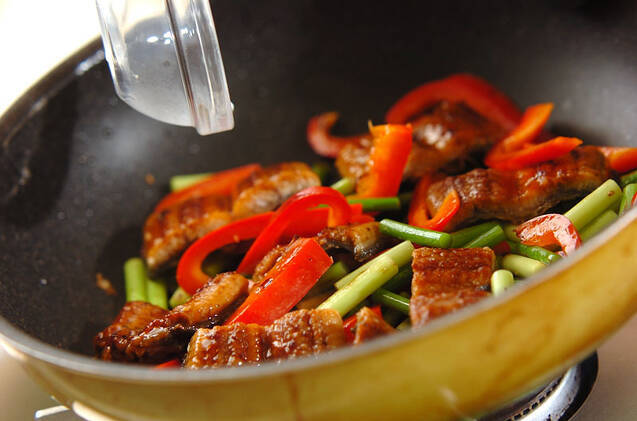 ウナギの中華炒めの作り方の手順7