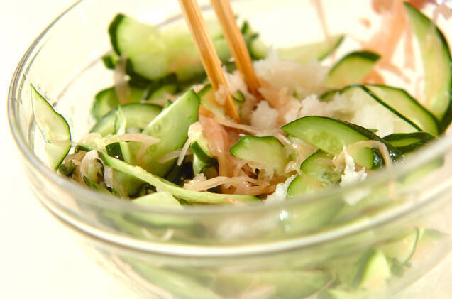 ガリとキュウリのおろし和えの作り方の手順4