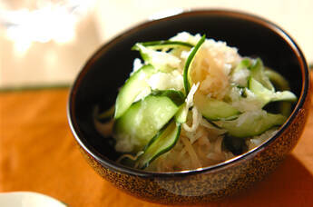 ガリとキュウリのおろし和え