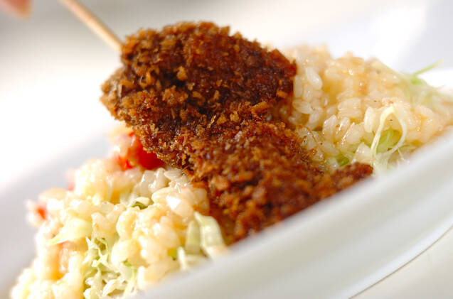 スタミナレバー串カツ丼の作り方の手順5