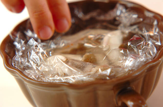 レンジで簡単みぞれチキンスープの作り方の手順4