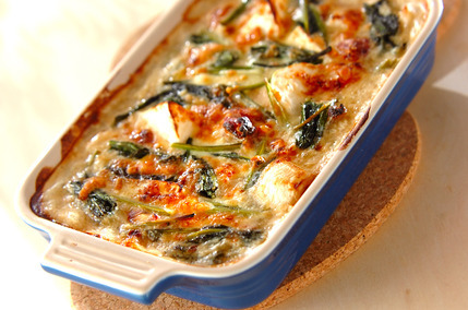 カブと鶏肉の和風グラタン