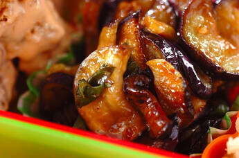 ナスと大葉のみそ炒め