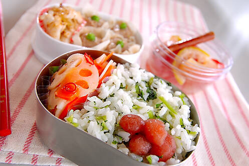 レンコンとニンジンの甘酢和え