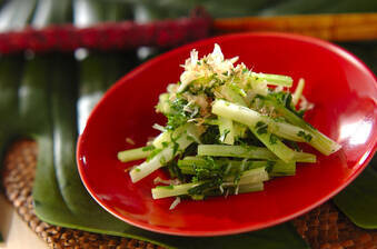 セロリとジャコのナンプラー炒め