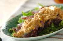 みそダレがけカツオのたたき