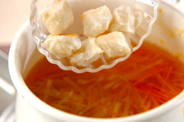 大根とニンジンのお吸い物の作り方の手順4