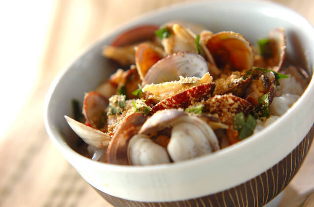 アサリと梅の汁ご飯