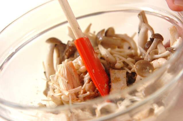 キノコのナムルの作り方の手順5