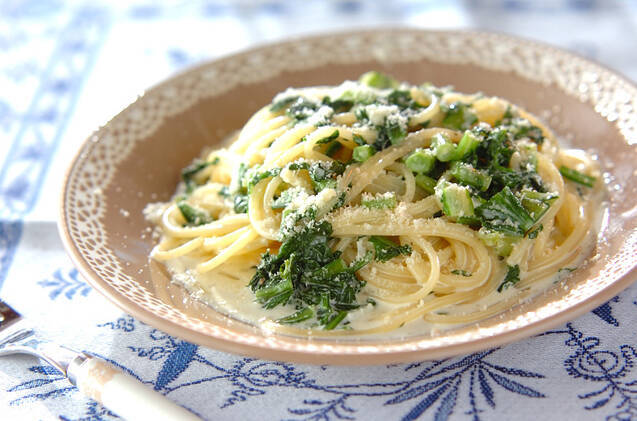 鍋だけじゃもったいない！春菊がおいしいパスタのレシピ15選の画像