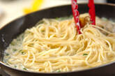 春菊のクリームパスタの作り方4