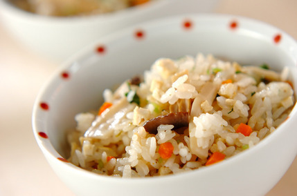 エリンギの炊き込みご飯