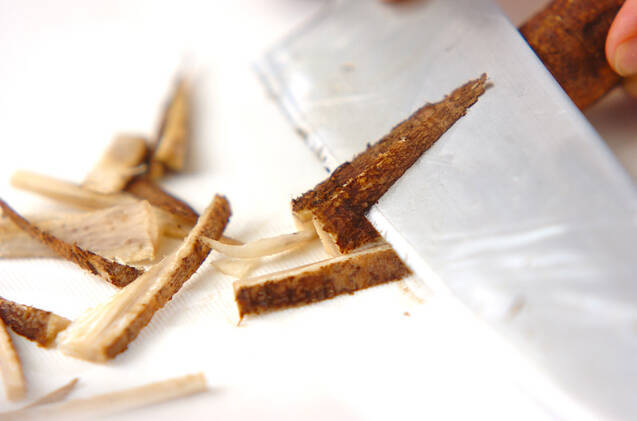 ゴボウのきんぴらの作り方の手順1