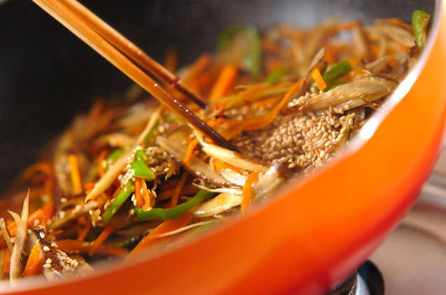 ゴボウのきんぴらの作り方の手順5