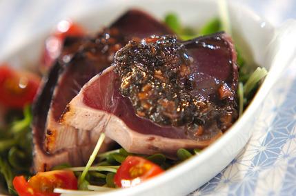 カツオの梅シソダレ