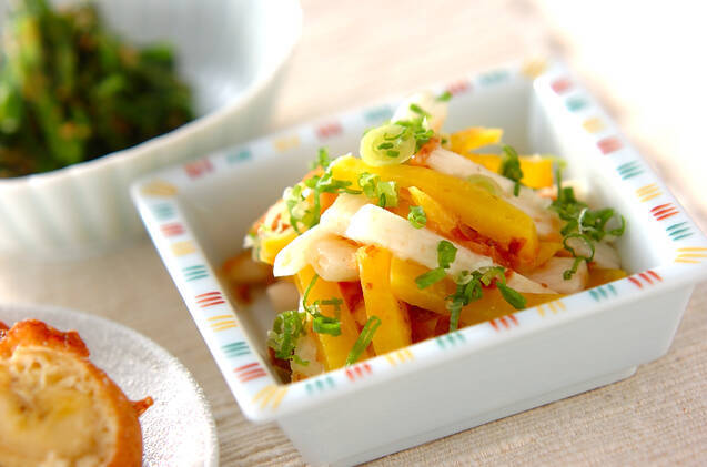 長芋とたくあんの和え物