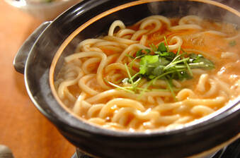 かんたん水炊き+トロトロ卵のキムチうどん