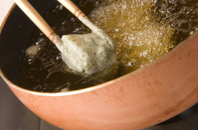 ホタテの青のりフリットの作り方の手順3