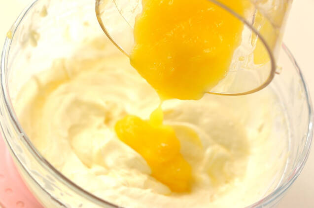 マンゴームースの作り方の手順3