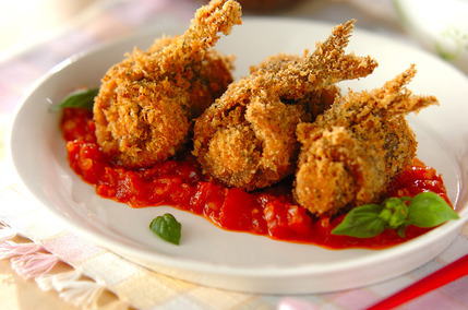 イワシの大葉とチーズ巻き