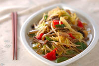 野菜のピリ辛炒め