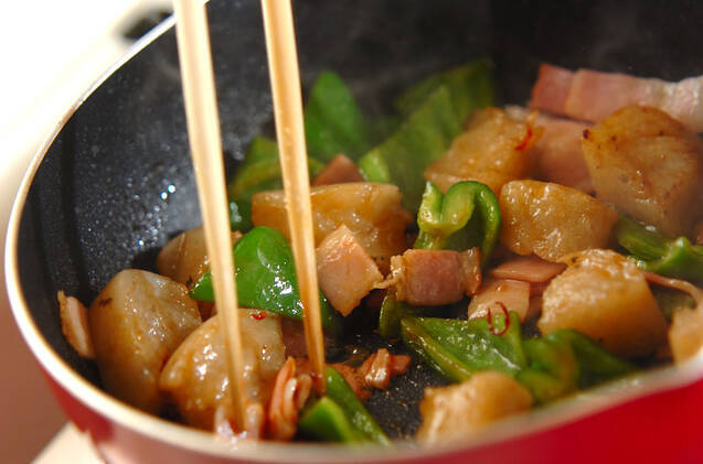 ちぎりコンニャクのピリ辛煮の作り方の手順5