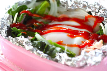 ホウレン草とベーコンの巣ごもり卵