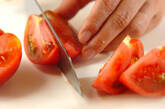 炒めトマトのゴマ塩の作り方1