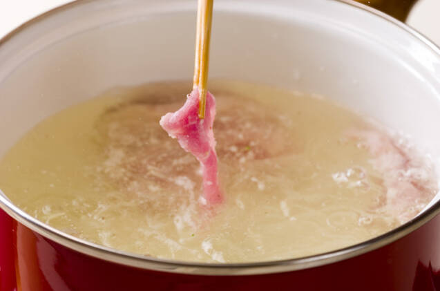 豚肉の温サラダの作り方の手順4