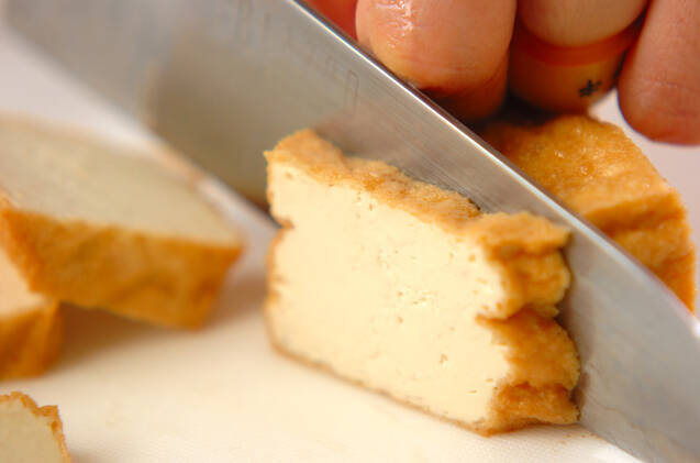 厚揚げとシメジの煮物の作り方の手順1