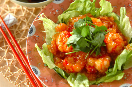 エビのチリソース炒め
