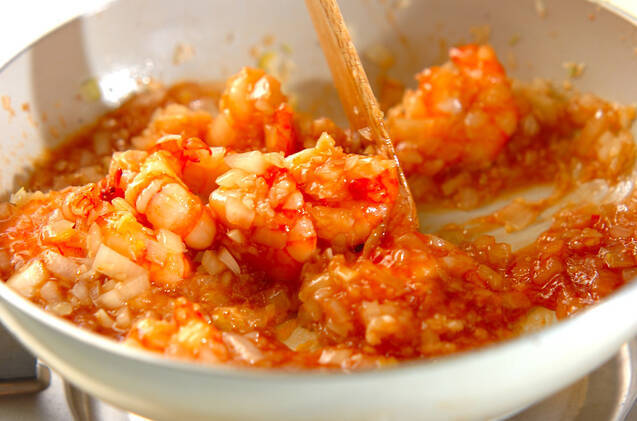 エビのチリソース炒めの作り方の手順10