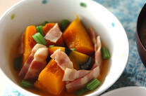 カボチャとベーコンの甘煮