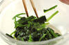 ホウレン草とジャコの和え物の作り方の手順3