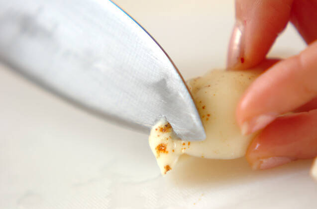 ユリネのみそ汁の作り方の手順1