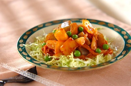 コンニャクのキムチ煮