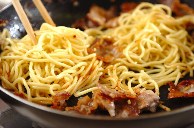 豚の塩焼きそばの作り方の手順2