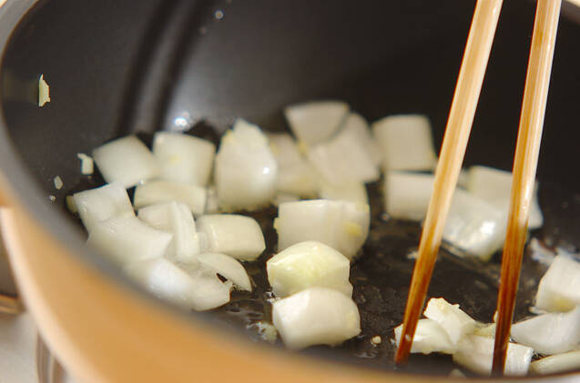 豆とアスパラのカレー炒めの作り方の手順4