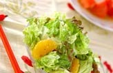 レタスと甘夏のサラダ