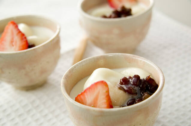 和風イチゴミルク白玉