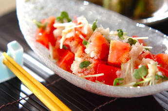 トマトのみぞれ甘酢和え