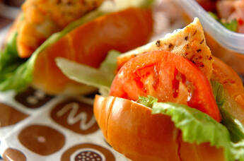 ガーリックチキンサンド