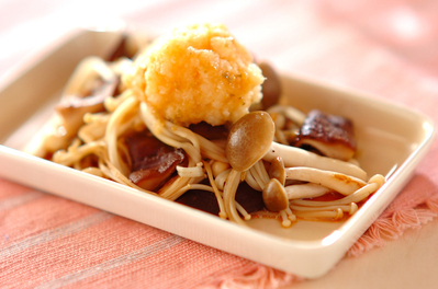 キノコのおろしポン酢 副菜 レシピ 作り方 E レシピ 料理のプロが作る簡単レシピ