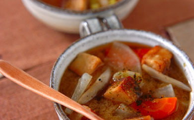 揚げ高野豆腐汁