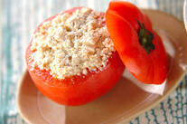 トマトの豆腐詰めサラダ