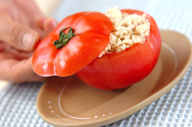 トマトの豆腐詰めサラダの作り方の手順3