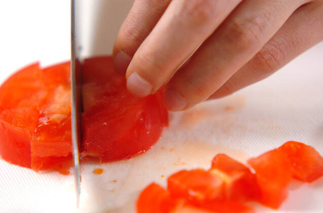 豆腐サラダの作り方の手順2